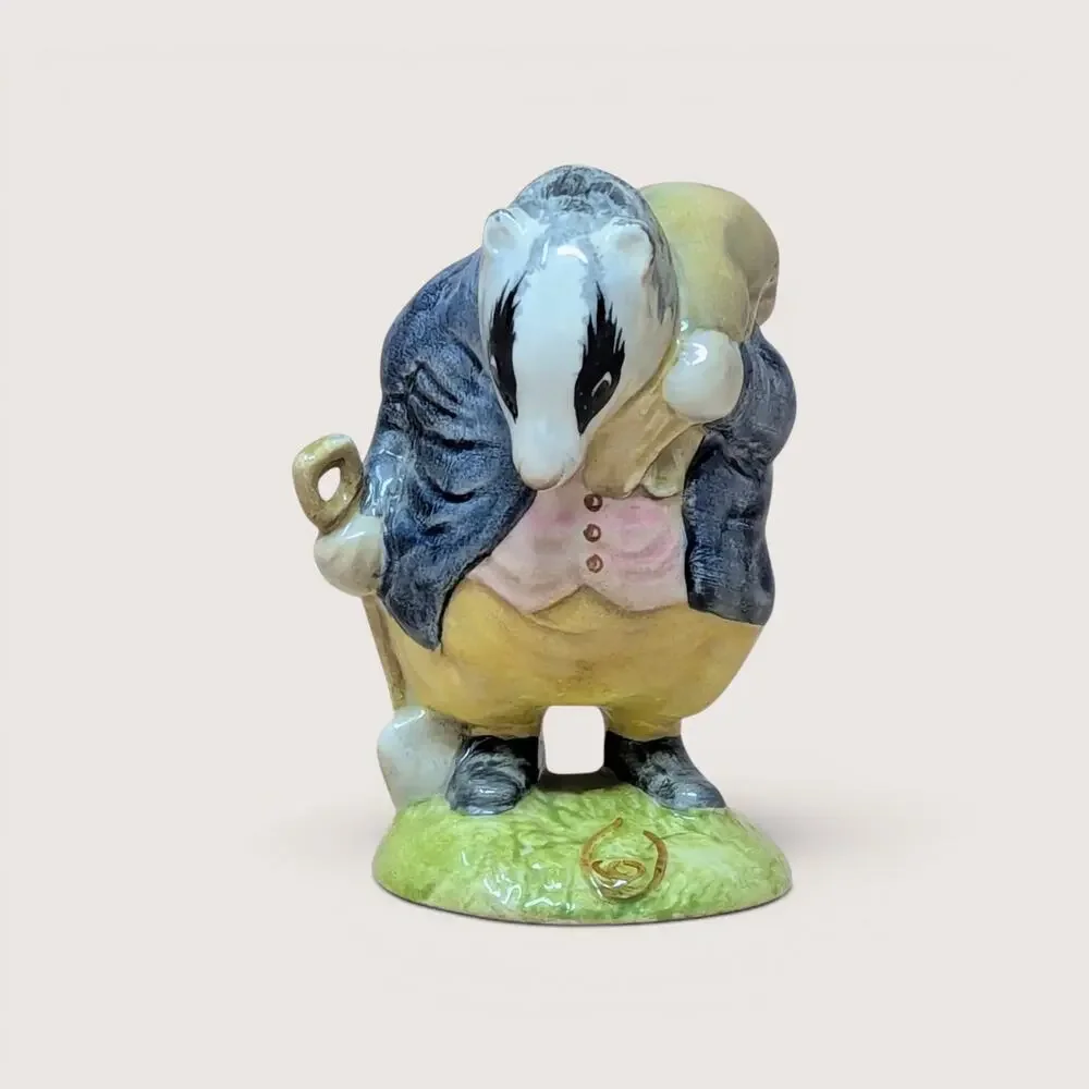 1970s Beswick F Warne Porcelain Tommy Brock Figurine